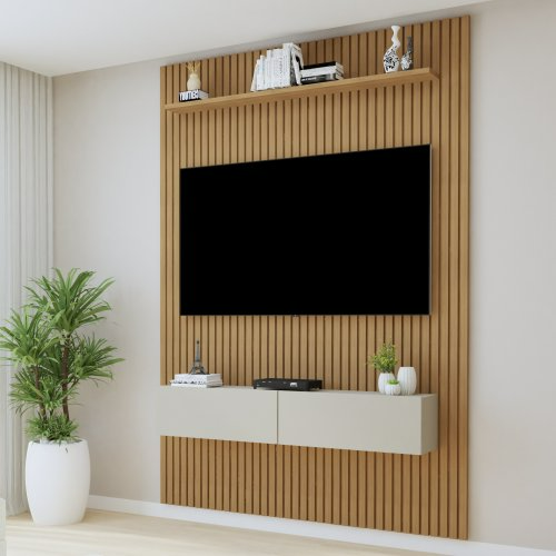 Home Suspenso Frisado Curitiba - Painel Para TV
