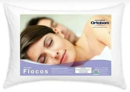 Travesseiro flocos - ortobom