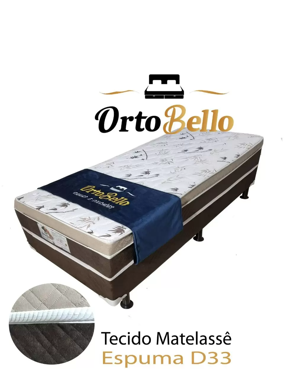 Cama Box Conjugada Solteiro D33 - Ortobello