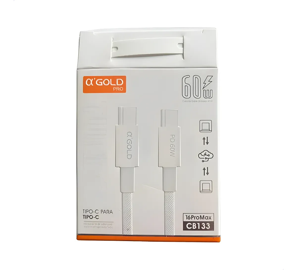 Cabo Tipo-c Para Tipo-c 1m 60w Cb133 - Agold