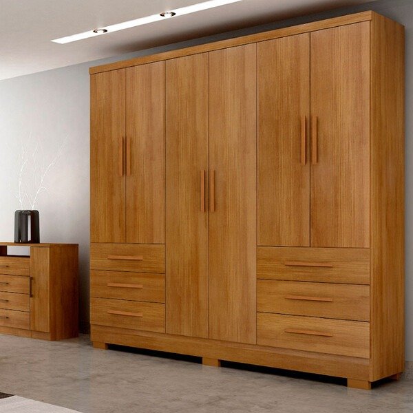 Guarda Roupa Encanto 6 Portas , 6 Gav - Novo Horizonte