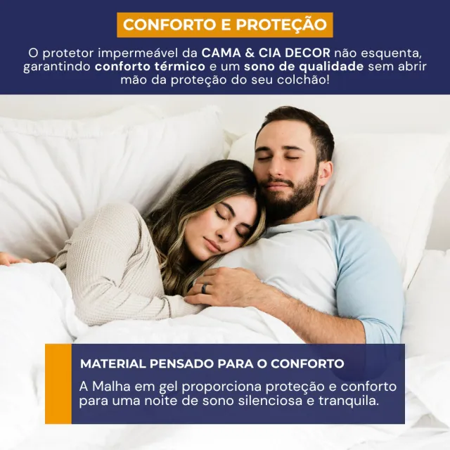 Protetor de Colchão Impermeável Queen Protec