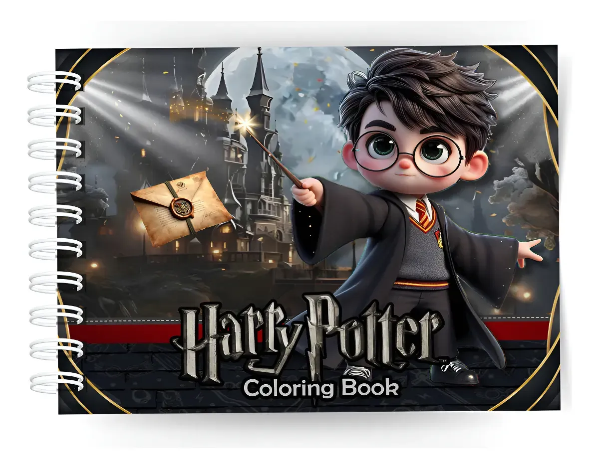 Livro De Colorir Harry Potter Estilo Bobbie Goods