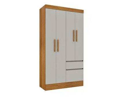 Guarda Roupa Oregon 4 Portas 2 Gavetas - Tcil