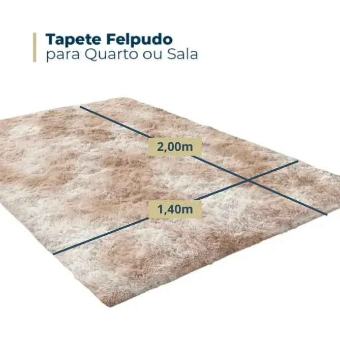 Tapete Felpudo Peludo 2,00x1,40m
