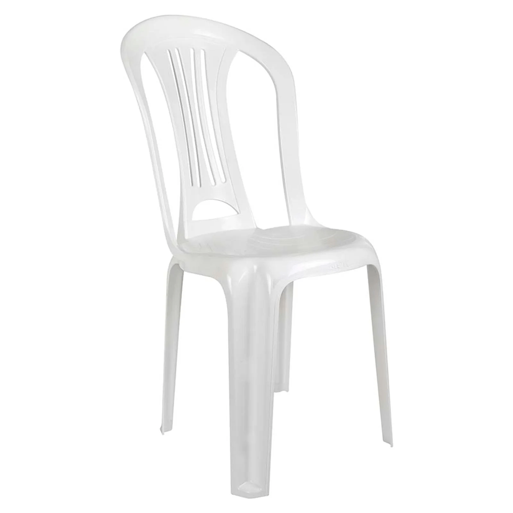Cadeira Plástica Mor sem Braço Branco